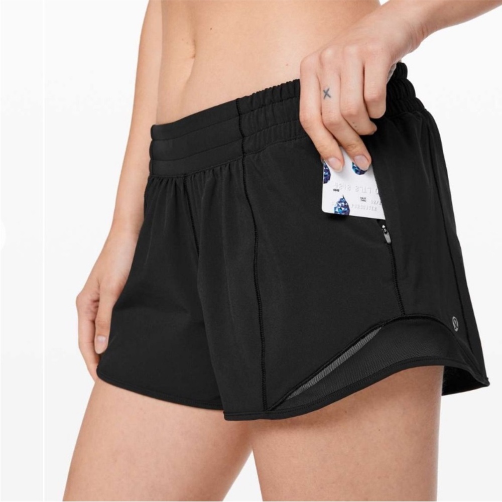 Lululemon Hotty Hot Short II Long 4" Black